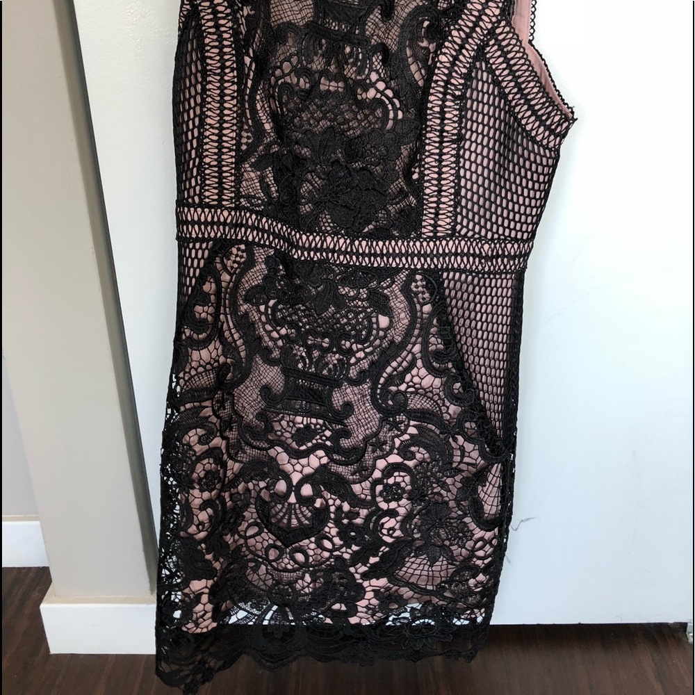 BLACK & PINK lace dress 🖤💗
